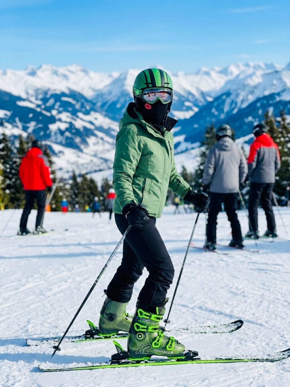 K2 Pinnacle 130 Men's AT Ski Boots - Neon Green (100 mm)